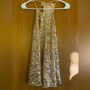 Victoria's Secret Cream Sequin Top